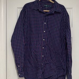 Polo Ralph Lauren Navy and Pink Checkered Shirt